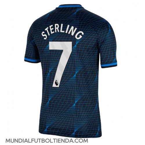Camiseta Chelsea Raheem Sterling #7 Segunda Equipación Replica 2023-24 mangas cortas